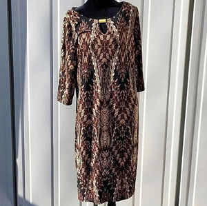 Emma & Michele Womens Dress L  Snake Pattern.